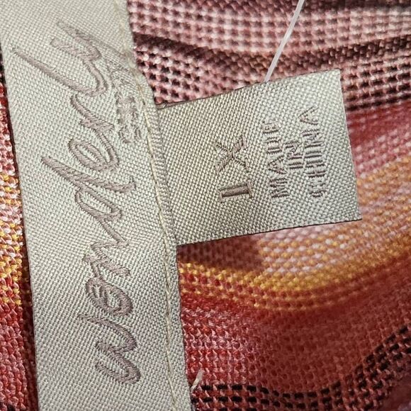 Wonderly Tie Waist T Back Jumpsuit striped rayon 1X new NWT - Picture 9 of 11